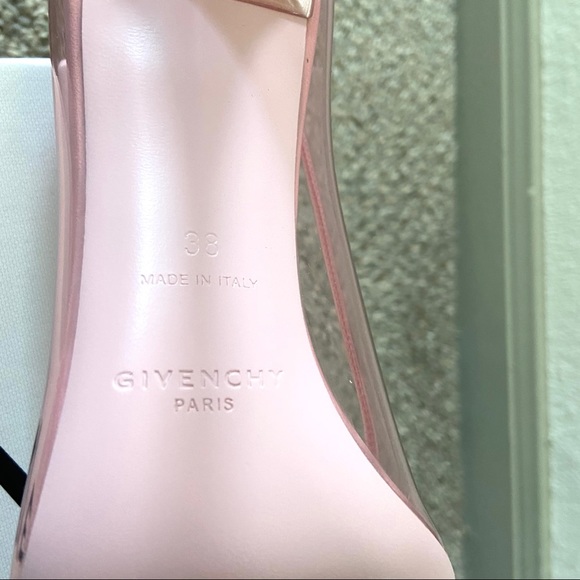 GIVENCHY Light Pink PVC Stiletto Point Toe Heels size 8